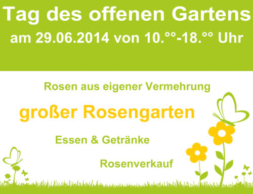 Tag des offenen Gartens am 29.06.2014